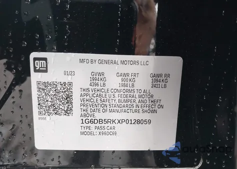 2023 Cadillac Ct4 Premium Luxury z USA, uszkodzony, nr VIN 1G6DB5RKXP0128059